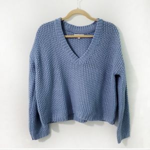 Pacsun- LA Hearts Baby Blue Chunky Knit Sweater